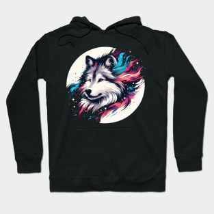 Wolf head artwork Hoodie